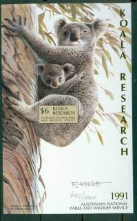 Australia-1991-Koala-Research-6-Artist-Signed-Numbered-MS-MUH-Lot26290