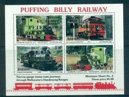 Australia-1992-Puffing-Billy-Railway-Trains-3-Opt-Gold-Peter-Peckett