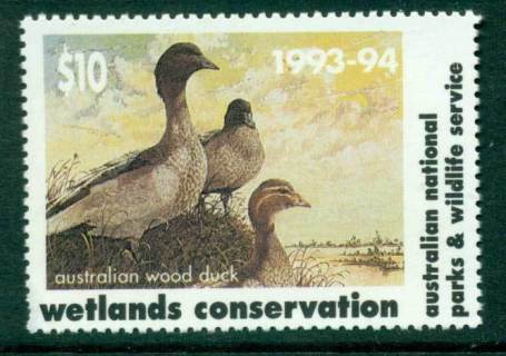 Australia-1993-4-National-Parks-Wildlife-Services-Duck-Stamp-MUH-Lot26219