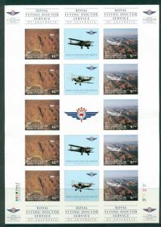 Australia-1997-Australian-Royal-Flying-Doctor-Red-Cross-Stamp-IMPERF-Sheetlet-Plate-2-MUH-Lot26317