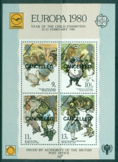 GB-1980-Year-of-the-Child-Exhibition-Childrens-Stories-souvenir-MS-CANCELLED