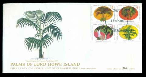 Lord-Howe-Island-2001-Palms-of-LHI-FDC-lot51536