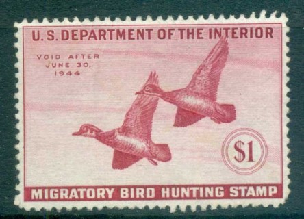 USA-1943-ScRW10-Federal-Duck-Stamp