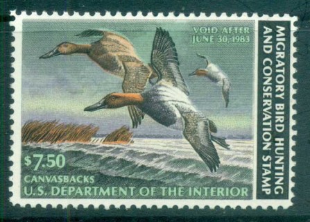 USA-1982-ScRW49-Federal-Duck-Stamp