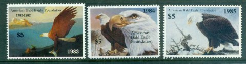 USA-1983-85-American-Bald-Eagle-Foundation-Stamps-MUH