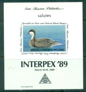 USA-1989-Sam-Houston-Philatelics-Duck-Stamp_1