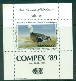 USA-1989-Sam-Houston-Philatelics-Duck-Stamp_11