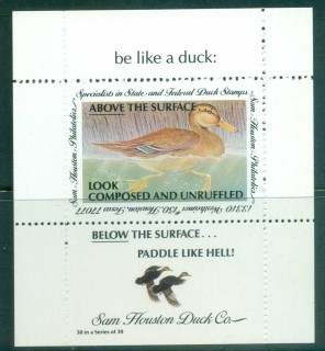 USA-1989-Sam-Houston-Philatelics-Duck-Stamp_16