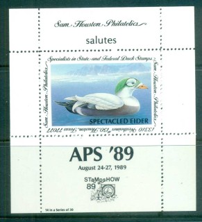 USA-1989-Sam-Houston-Philatelics-Duck-Stamp_3