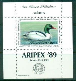 USA-1989-Sam-Houston-Philatelics-Duck-Stamp_4