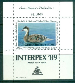 USA-1989-Sam-Houston-Philatelics-Duck-Stamp_5