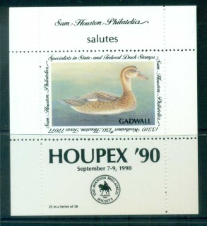 USA-1990-Sam-Houston-Philatelics-Duck-Stamp