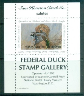 USA-1996-Sam-Houston-Philatelics-Duck-Stamp