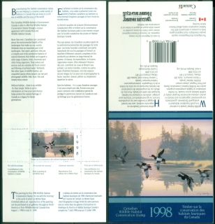 Canada-1998-Canadian-Wildlife-Habitation-booklet-MUH