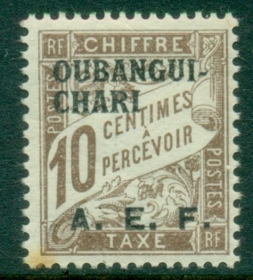 Ubangi-Shari-1928-Postage-Due-10c-toned-gum-perf-MLH