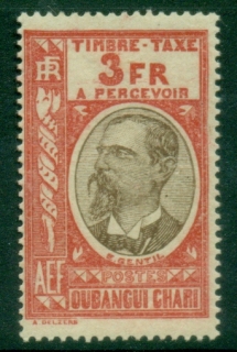 Ubangi-Shari-1930-Postage-Due-Emile-Gentil-3fr-MLH