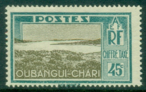 Ubangi-Shari-1930-Postage-Due-Landscape-45c-MLH