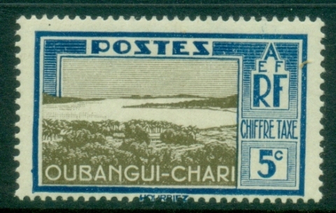 Ubangi-Shari-1930-Postage-Due-Landscape-5c-MLH