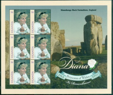 Uganda-1998 Princess Diana in Memoriam, Stonehenge MS