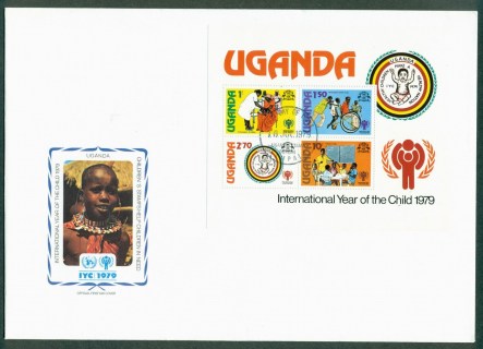 Uganda-1979-IYC-International-Year-of-the-Child-MS-FDC-lot32153