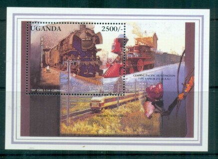 Uganda-1996-Classic-Trains-Ty1-5-0-Germany-MS-MUH