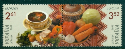 Ukraine-2005-EUROPA-Stamps-Gastronomy-MUH