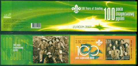 Ukraine-2007-EUROPA-Stamps-The-100th-Anniversary-of-Scouting-booklet-MS-MUH