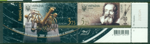 Ukraine-2009-EUROPA-Stamps-Astronomy-MUH