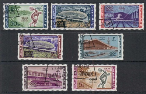 Umm-al-Qiwain-1964-Summer-Olympics-Tokyo-Mi19-25-CTO