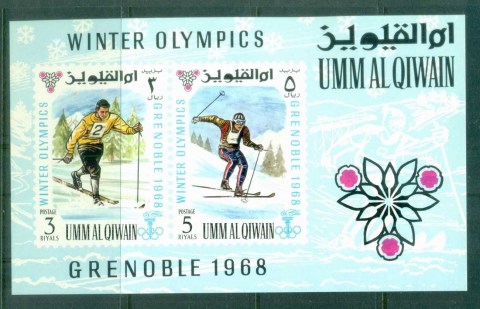 Umm-al-Qiwain-1968-Grenoble-Winter-Olympics-IMPERF-MS-MUH