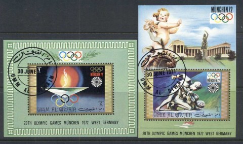 Umm-al-Qiwain-1971-Summer-Winter-Olympics-Munich-2xMS-CTO