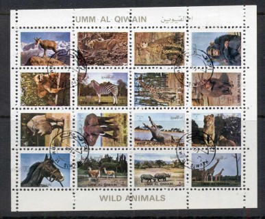 Umm-al-Qiwain-1972-Animals-small-sheetletMi1018-1033-CTO