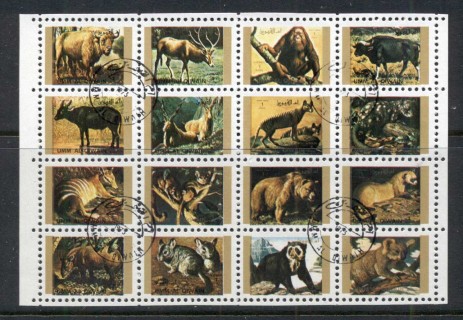 Umm-al-Qiwain-1972-Animals-small-sheetletMi1546-61-CTO