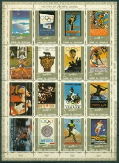 Umm-al-Qiwain-1972-Mi1098-1113-Olympic-Games-of-the-Past-sheetlet-MLH