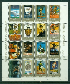 Umm-al-Qiwain-1972-Mi1114-1129-Olympic-Games-of-the-Past-sheetlet-small-size-CTO