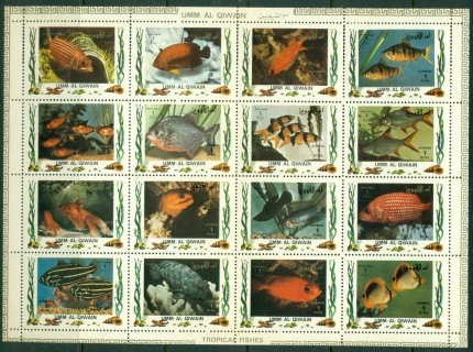 Umm-al-Qiwain-1972-Mi1466-1481-Tropical-Fish-II-sheetlet-MLH