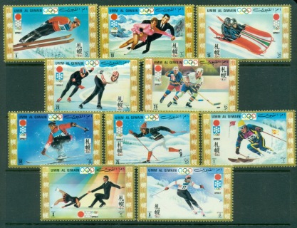 Umm-al-Qiwain-1972-Mi454-463-Winter-Olympics-Sapporo-MLH