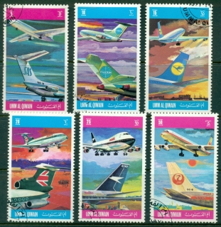 Umm-al-Qiwain-1972-Mi603-608-International-Airlines-CTO