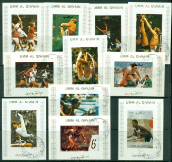 Umm-al-Qiwain-1972-Mi954-969-Summer-Olympics-Munich-11-16xDLMS-Asst-White-imperf-CTO