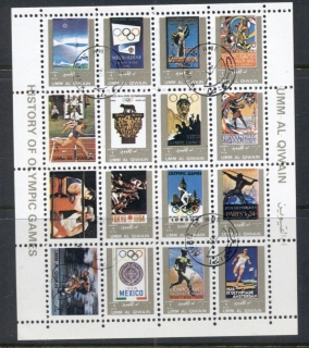 Umm-al-Qiwain-1972-Olympic-Games-of-the-Past-sheetlet-small-size-CTO