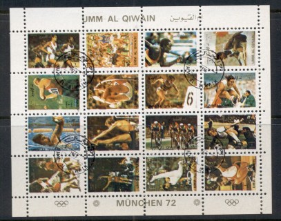 Umm-al-Qiwain-1972-Summer-Olympics-Munich-sheetlet-small-format-CTO