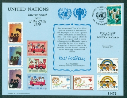 UN-Geneva-1979-IYC-International-Year-of-the-Child-MS-FDI-Sheet-lot32135