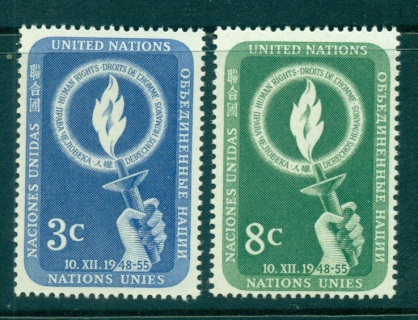 UN-New-York-1955-Human-Rights-Day-MUH-lot65938