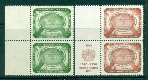 UN-New-York-1958-Human-Rights-day-pair-MUH-lot40919