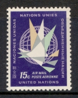 UN-New-York-1964-Air-Mail-15c-MUH