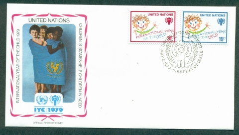 UN-New-York-1979-IYC-International-Year-of-the-Child-FDC-lot32047