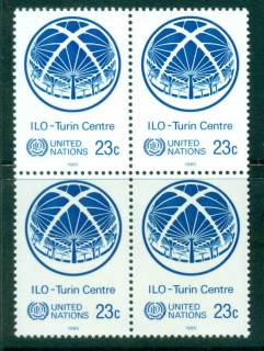 UN-New-York-1985-ILO-Turin-Centre-Blk-4-MUH-lot40994