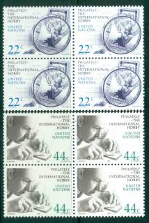 UN-New-York-1986-Stamp-Collecting-Blk-4-MUH-lot40972