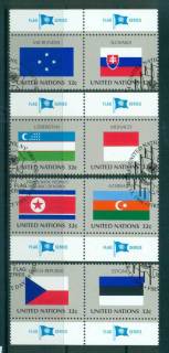 UN-New-York-1998-Flags-pairs-CTO-lot66030