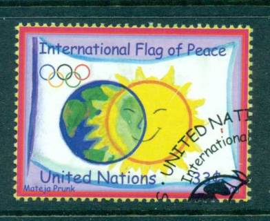 UN-New-York-2000-International-Flag-of-Peace-CTO-lot65891